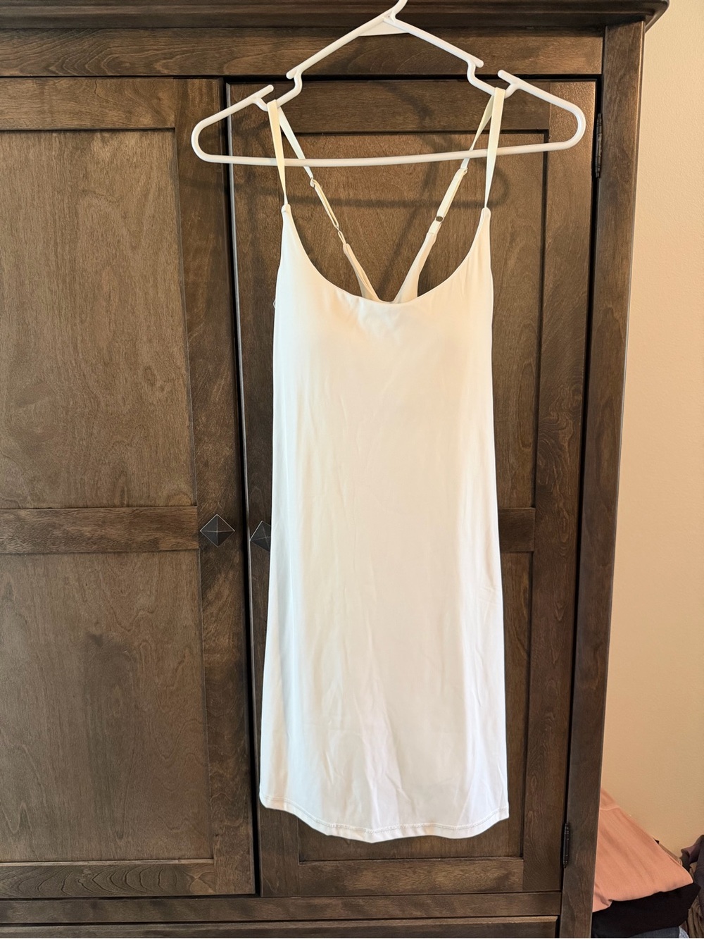 Women's white romper with Adjustable Straps